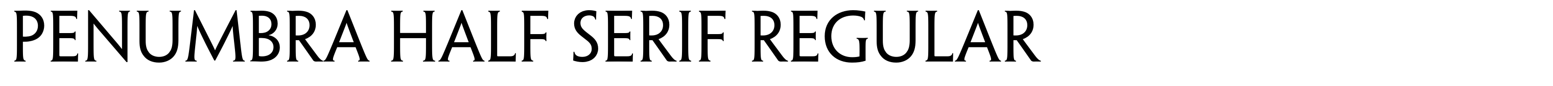 Penumbra Half Serif Regular